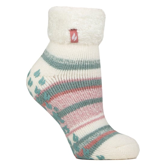 Vrouwen Zachte Gestreepte Lounge Sokken voor de Winter - Image 1