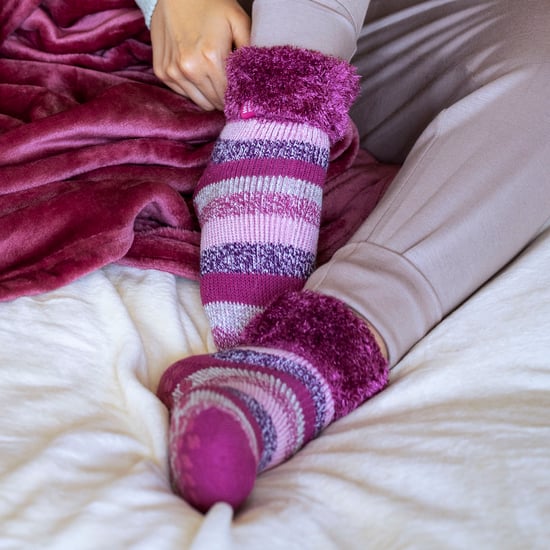 Vrouwen Zachte Gestreepte Lounge Sokken voor de Winter - Image 4