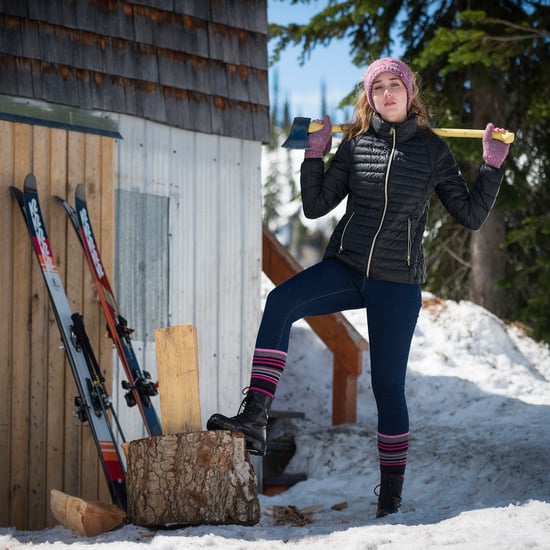 Dames Ultra Lichte Dunne Thermische Winter Ski Sokken met Strepen - Image 4