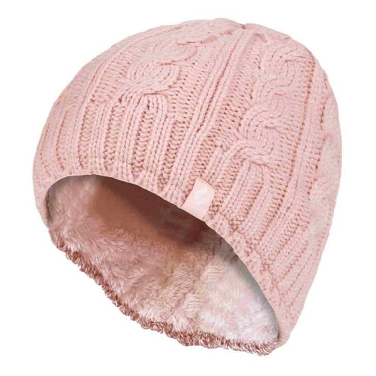 Dames Kabelgebreide 3.4 Tog Fleece Voering Thermische Wintermuts - Image 1