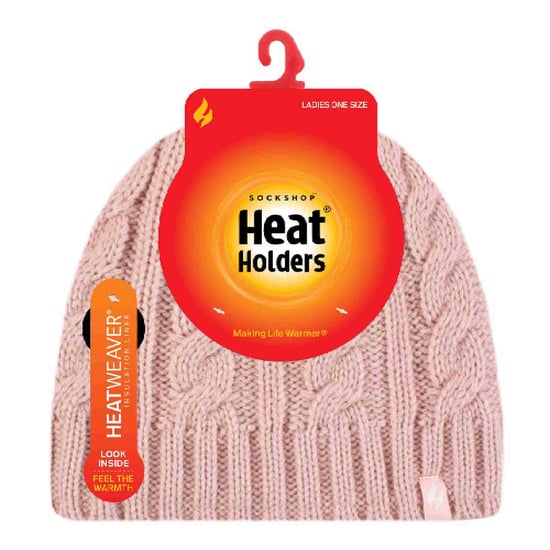 Dames Kabelgebreide 3.4 Tog Fleece Voering Thermische Wintermuts - Image 2
