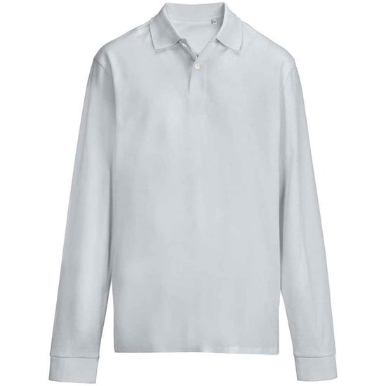 SOLS unisex volwassen piqué poloshirt met lange mouwen (Puur Grijs) - Image 1