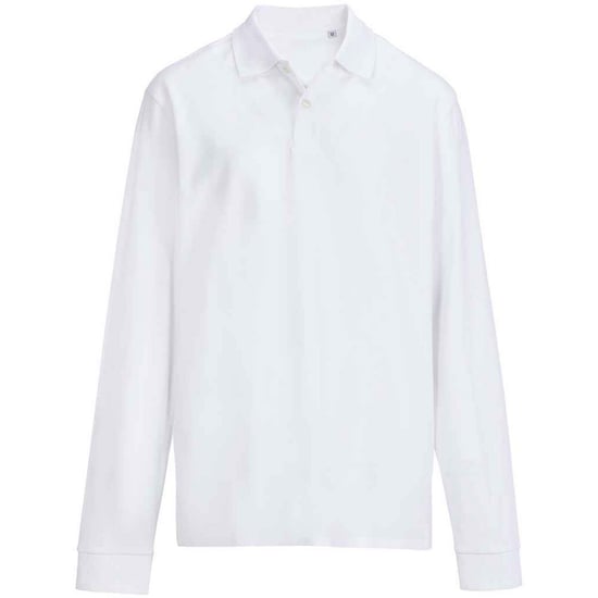 SOLS unisex volwassen piqué poloshirt met lange mouwen (Wit) - Image 1
