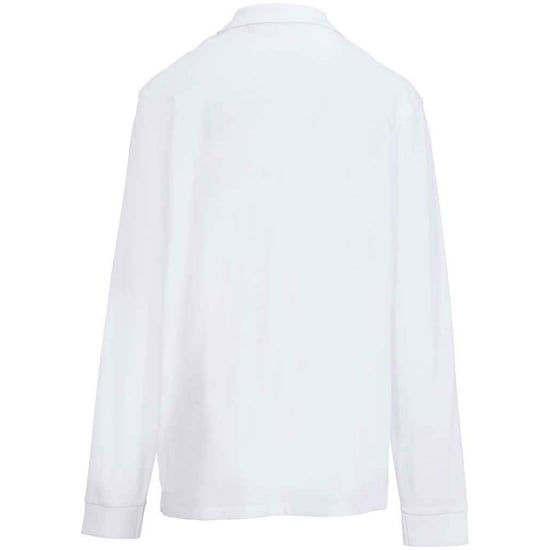 SOLS unisex volwassen piqué poloshirt met lange mouwen (Wit) - Image 2