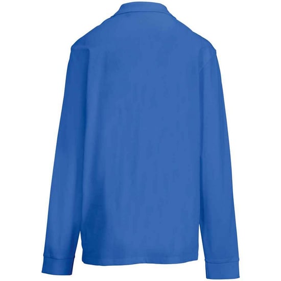 SOLS unisex volwassen piqué poloshirt met lange mouwen (Koningsblauw) - Image 2