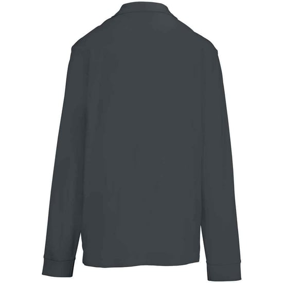 SOLS unisex volwassen piqué poloshirt met lange mouwen (Muisgrijs) - Image 2