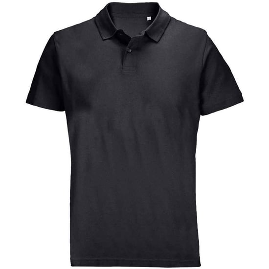 SOLS Pulse piqué poloshirt voor volwassenen, uniseks (Zwart) - Image 1