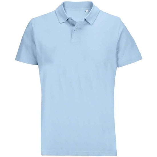 SOLS Pulse piqué poloshirt voor volwassenen, uniseks (Hemelsblauw) - Image 1