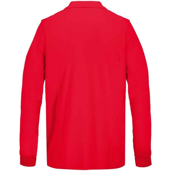 SOLS unisex volwassen piqué poloshirt met lange mouwen (Rood) - Image 2