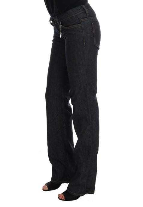 Costume National Dames Donkerblauwe Katoenen Classic Fit Jeans - Image 1