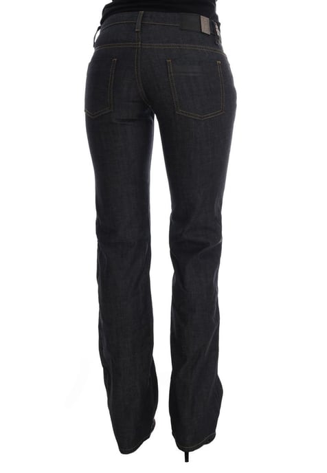 Costume National Dames Donkerblauwe Katoenen Classic Fit Jeans - Image 3