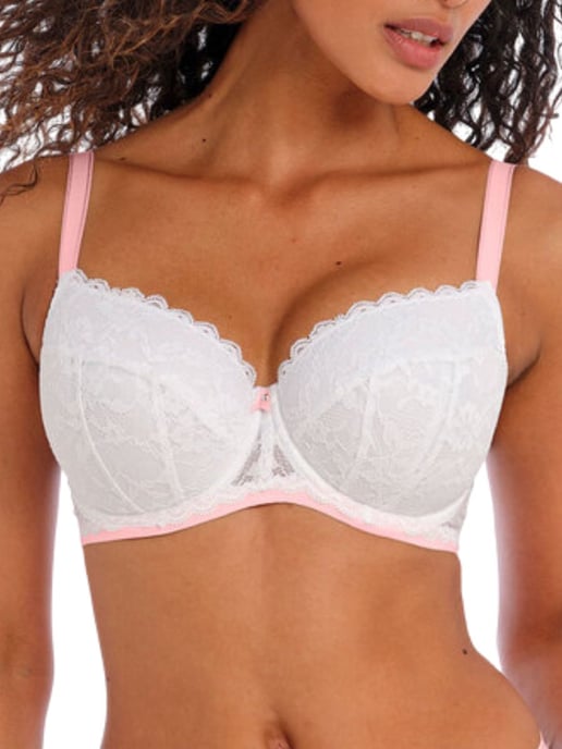 Offbeat Underwired Padded Half Cup Bra - Image 1