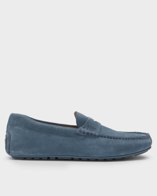 BOSS Orange Noel Heren Suede Rijdmokkers - Image 2