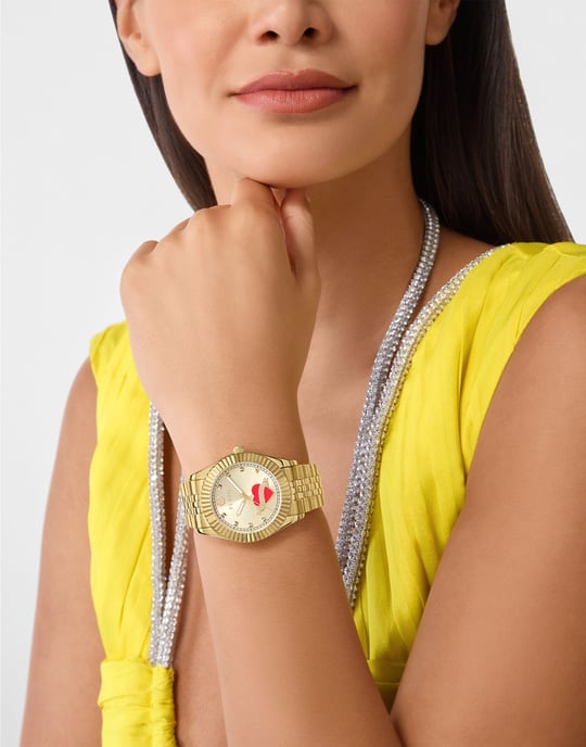 Philipp Plein Plein Valentine Dames Gouden Horloge PW2BA0725 - Image 3