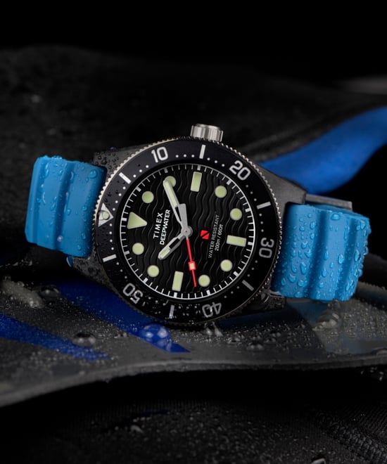 Timex Deep Water Reef Heren Blauwe Horloge TW2Y02500 - Image 5