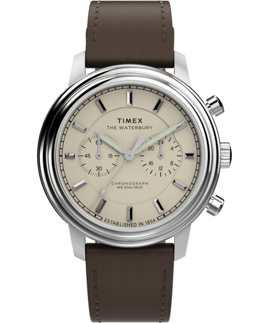 Timex Waterbury Metropolitan Heren Brown Horloge TW2Y23500 - Image 1