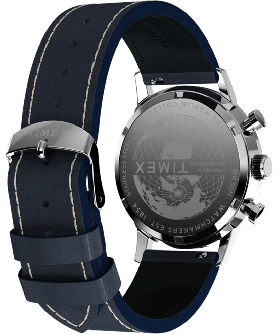 Timex Marlin Heren Blauwe Horloge TW2W99000 - Image 4
