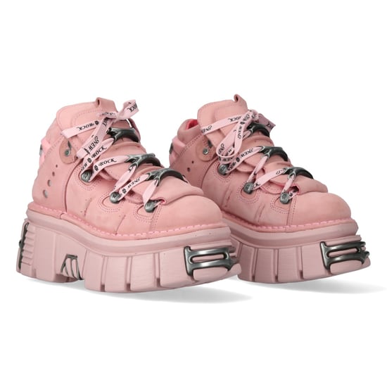 New Rock M-106-C153 Roze Tower Platform Gothic Punk Enkellaarsjes - Image 3
