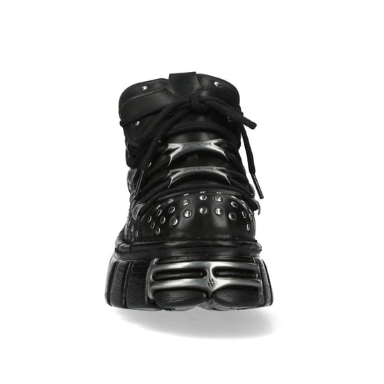 New Rock M-120NR-C1 Zwarte leren Gothic Platform enkellaarsjes - Image 5