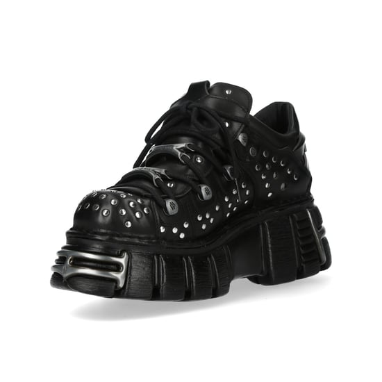 New Rock M-120NR-C1 Zwarte leren Gothic Platform enkellaarsjes - Image 6