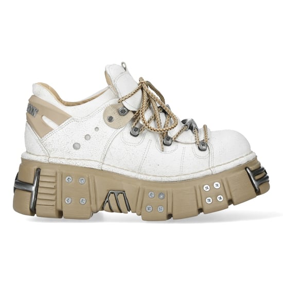 New Rock M-120N-C80 Witte Gothic Platform Enkellaarsjes - Image 4