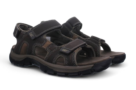 Caterpillar Heren Donkerbruine Leren Giles Trekking Sandalen - Image 5