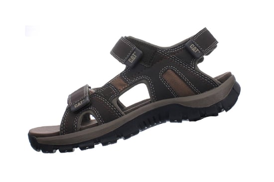Caterpillar Heren Donkerbruine Leren Giles Trekking Sandalen - Image 6