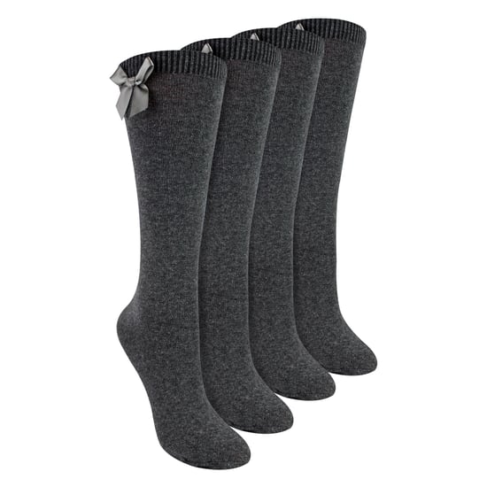 Meisjes 4-Pack Kniesokken met Strik | Effen Lange Sokken voor Kinderen - Image 1
