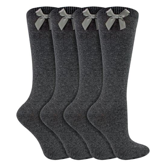 Meisjes 4-Pack Kniesokken met Strik | Effen Lange Sokken voor Kinderen - Image 3