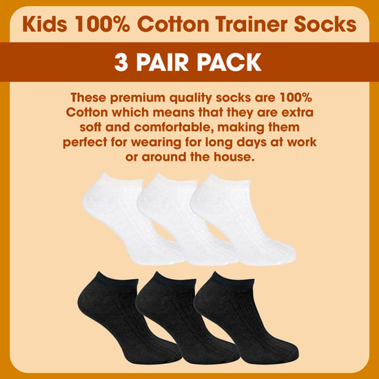 3-Pack Kinderen 100% Katoenen Trainingssokken - Image 3