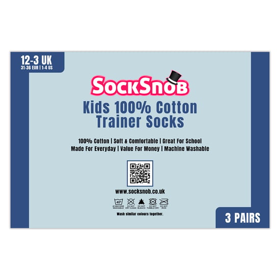 3-Pack Kinderen 100% Katoenen Trainingssokken - Image 2