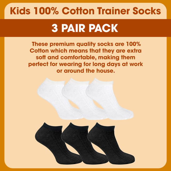 3-Pack Kinderen 100% Katoenen Trainingssokken - Image 3