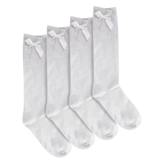 Meisjes 4-Pack Kniesokken met Strik | Effen Lange Sokken voor Kinderen - Image 4