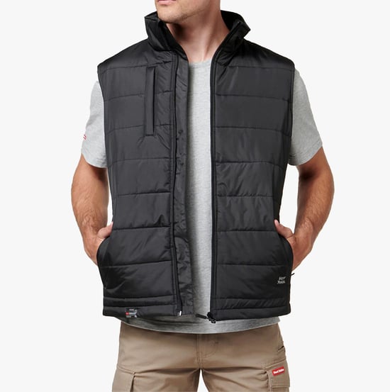 Hard Yakka PUFFA 2.0 Heren Bodywarmers Zwart - Image 1