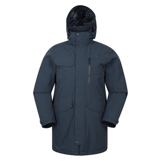 Mountain Warehouse Waterdicht gewatteerd herenjack (Marine) - Image 1
