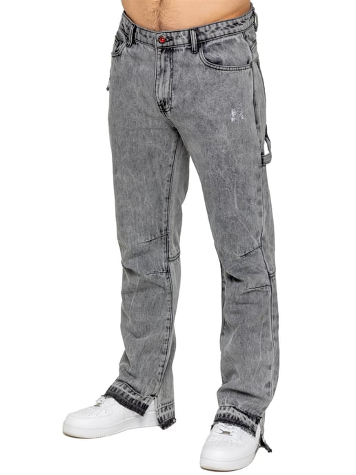 Enzo Milano | Heren Split Hem Jeans - Image 1