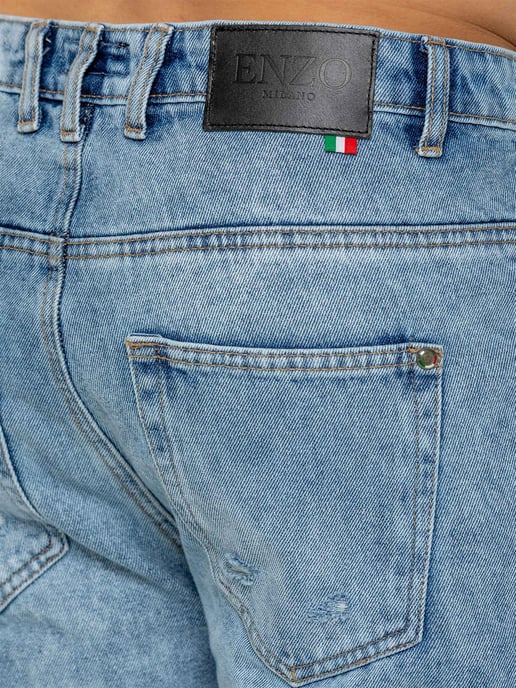 Enzo Milano | Heren Split Hem Jeans - Image 4