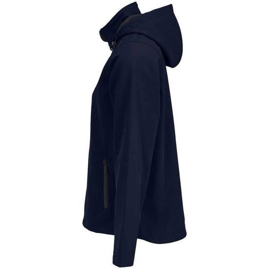 SOLS Dames Race Hooded Soft Shell Jacket (Frans Marineblauw) - Image 3