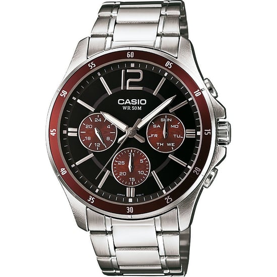 Casio Collectie Heren Zilveren Horloge MTP-1374PD-5AVEF - Image 1