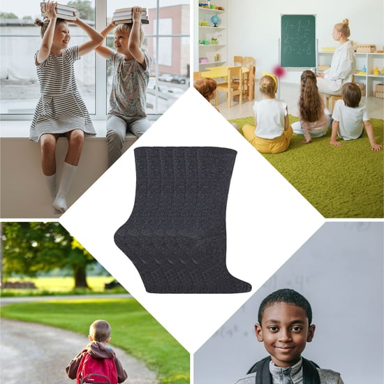 Sock Snob - 12 paar kindersokken van effen bamboe - Wit - Image 3