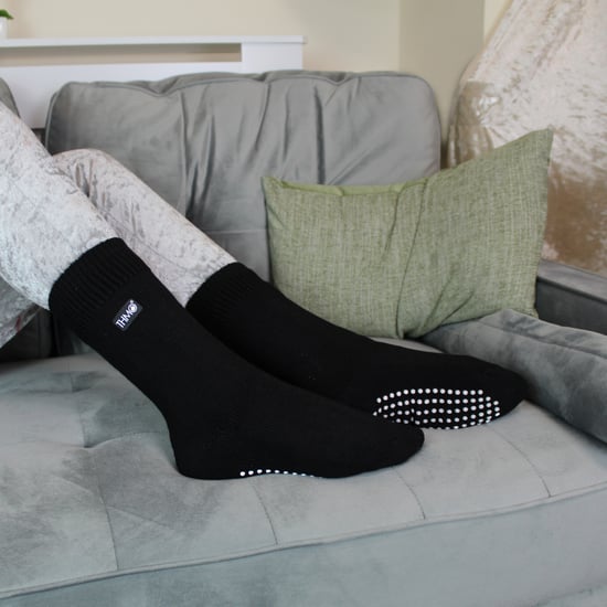 THMO - Indoor Slipper Sokken met Grijpers voor Kinderen - Zwart - Image 4