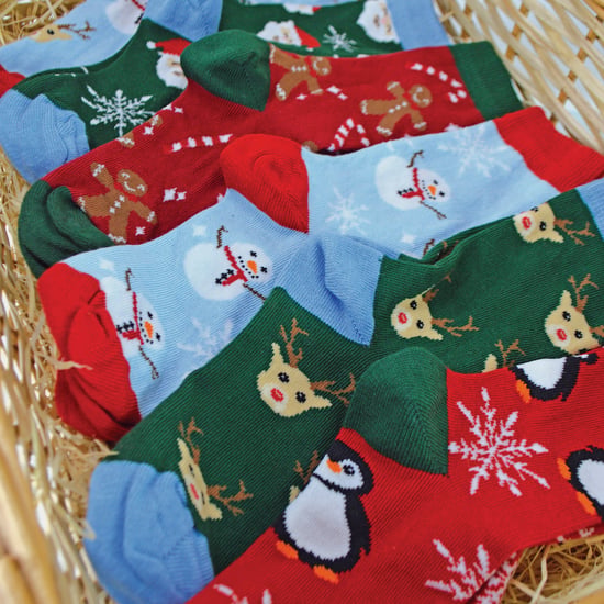 Nieuwe kerstsokken voor kinderen met leuke patronen - 6 Pack - Image 4