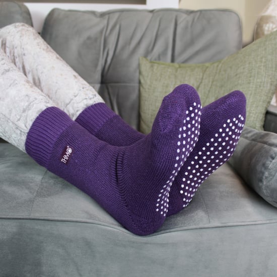THMO - Indoor Slipper Sokken met Grijpers voor Kinderen - Paars - Image 3