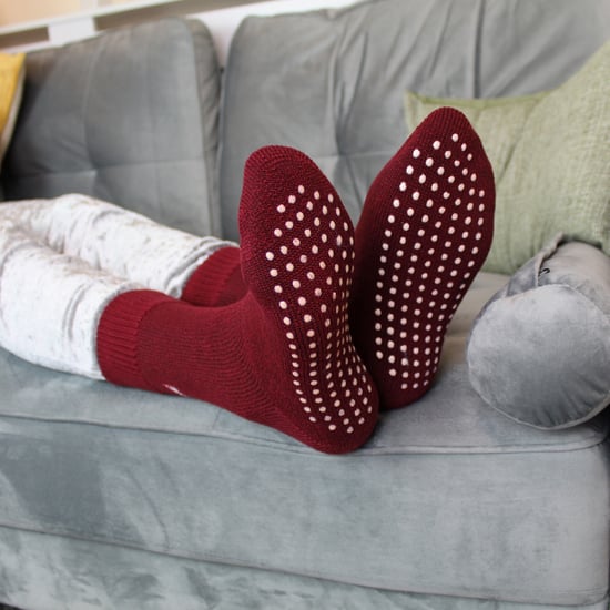 THMO - Indoor Slipper Sokken met Grijpers voor Kinderen - Fuchsia - Image 3