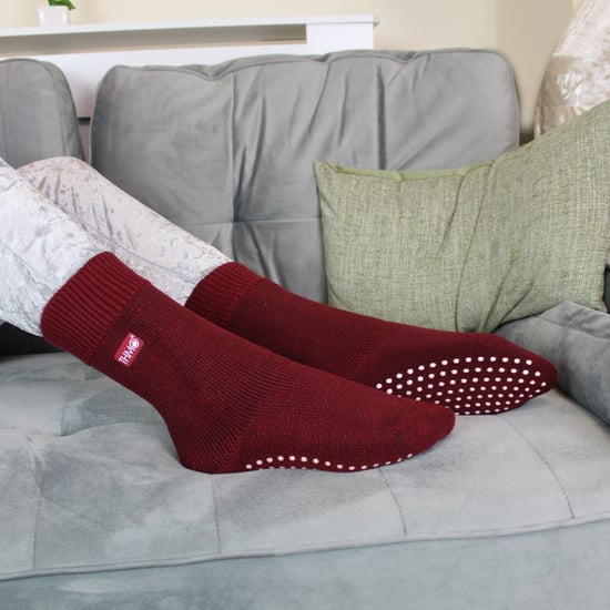 THMO - Indoor Slipper Sokken met Grijpers voor Kinderen - Fuchsia - Image 4