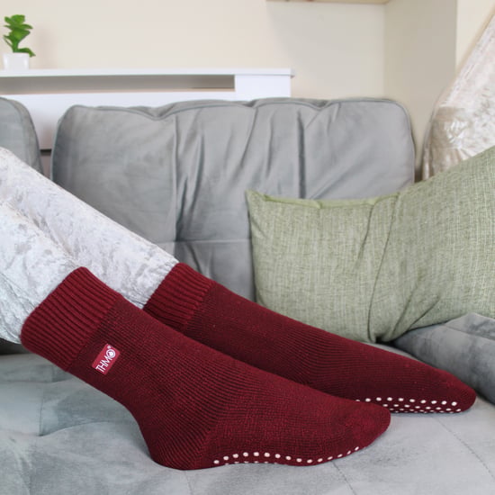 THMO - Indoor Slipper Sokken met Grijpers voor Kinderen - Fuchsia - Image 5