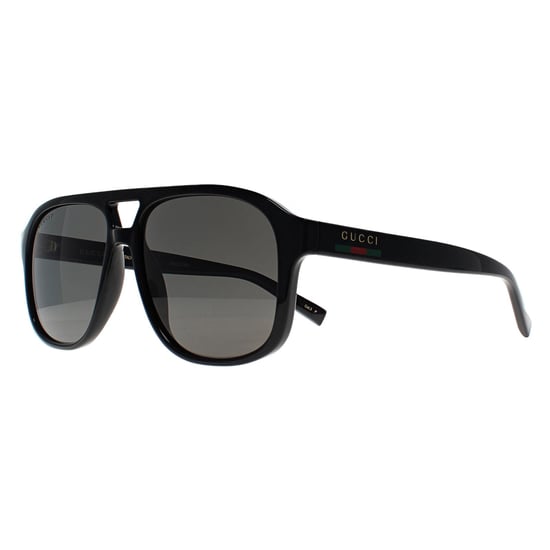 Gucci Aviator Heren Glimmend Zwart Grijs Gepolariseerd GG1856S - Image 2