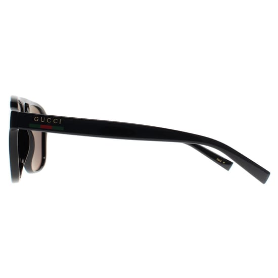 Gucci Aviator Heren Glimmend Zwart Grijs Gepolariseerd GG1856S - Image 3