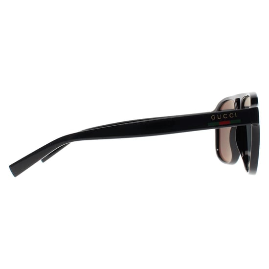 Gucci Aviator Heren Glimmend Zwart Grijs Gepolariseerd GG1856S - Image 4