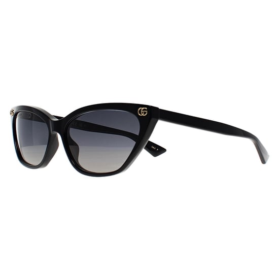 Gucci Cat Eye Vrouwen Glimmend Zwart Grijs Gradiënt Gepolariseerd GG1815S - Image 2